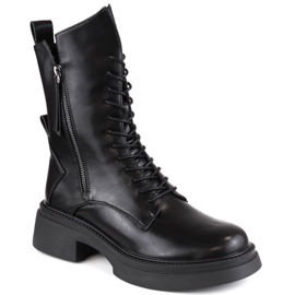 Cizme D&A S.Barski Premium Collection W OLI227, negre negru Cizme D&A S.Barski Premium Collection W OLI227, negre negru