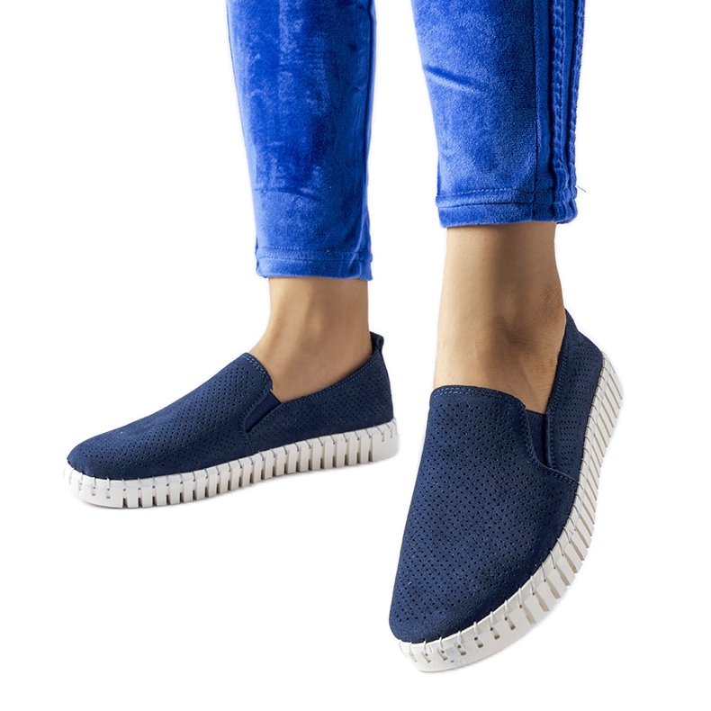 Tenisi ajurati bleumarin de la Madiha albastru