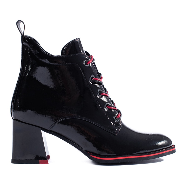 Botine shelovet negre patentate negru