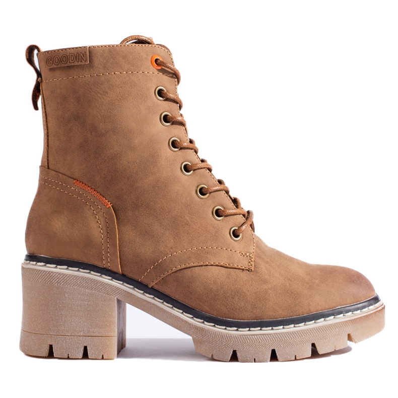 Botine maro din piele intoarsa cu siret Shelovet Botine maro din piele intoarsa cu siret Shelovet