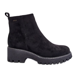 PS1 Cizme din piele intoarsa cu toc plat, izolate, neafgi negre negru PS1 Cizme din piele intoarsa cu toc plat, izolate, neafgi negre negru