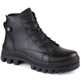 Botine negre dama Potocki SZ12168 negru