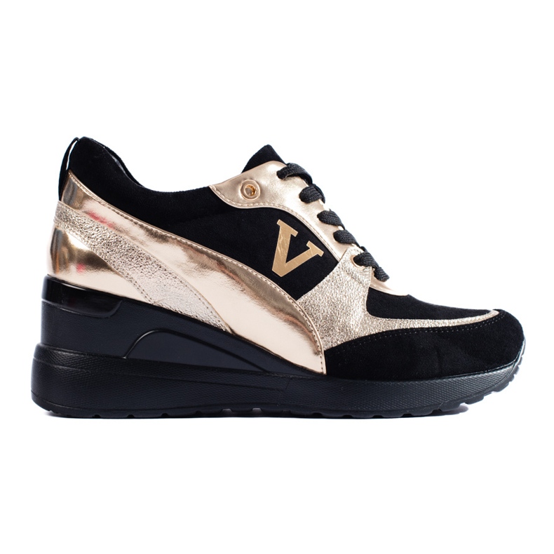 W. Potocki Tenisi tip pană cu șireturi negri și aurii de la Potocki de aur