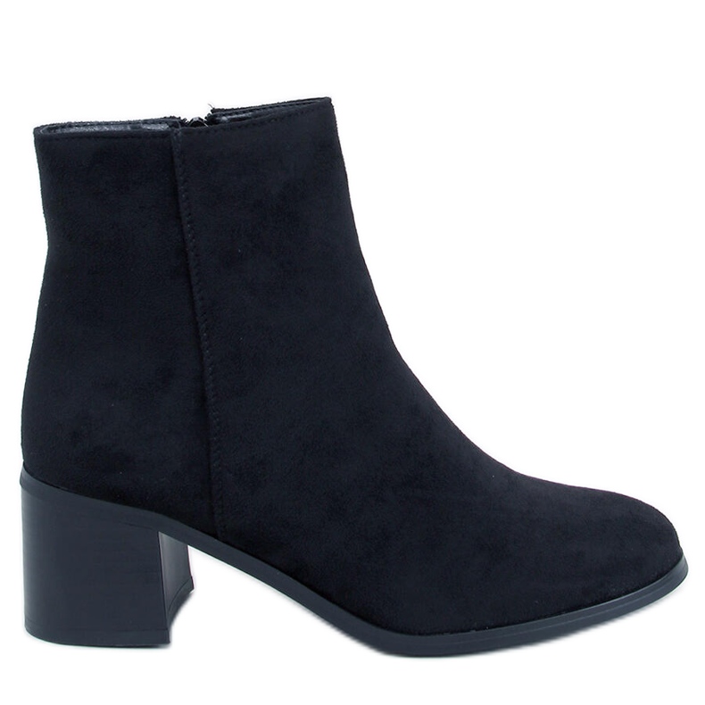 Botine clasice Annie Black cu toc înalt negru Botine clasice Annie Black cu toc înalt negru
