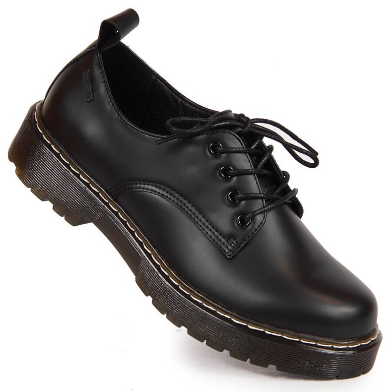 Pantofi oxford negri de damă Big Star II274107 negru