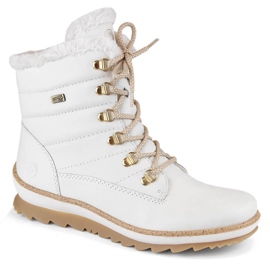 Botine de dama impermeabile din piele izolate cu lana, alb Remonte R8480-80 Botine de dama impermeabile din piele izolate cu lana, alb Remonte R8480-80