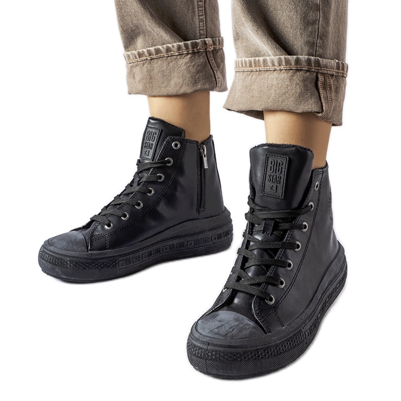 Tenisi izolați negri Big Star MM274023 negru Tenisi izolați negri Big Star MM274023 negru