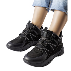 Pantofi de trekking Big Star negri KK274218 negru Pantofi de trekking Big Star negri KK274218 negru