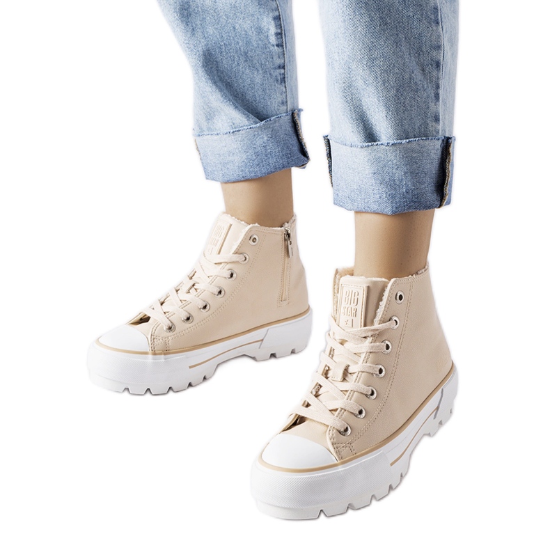 Tenisi izolați bej Big Star MM274038