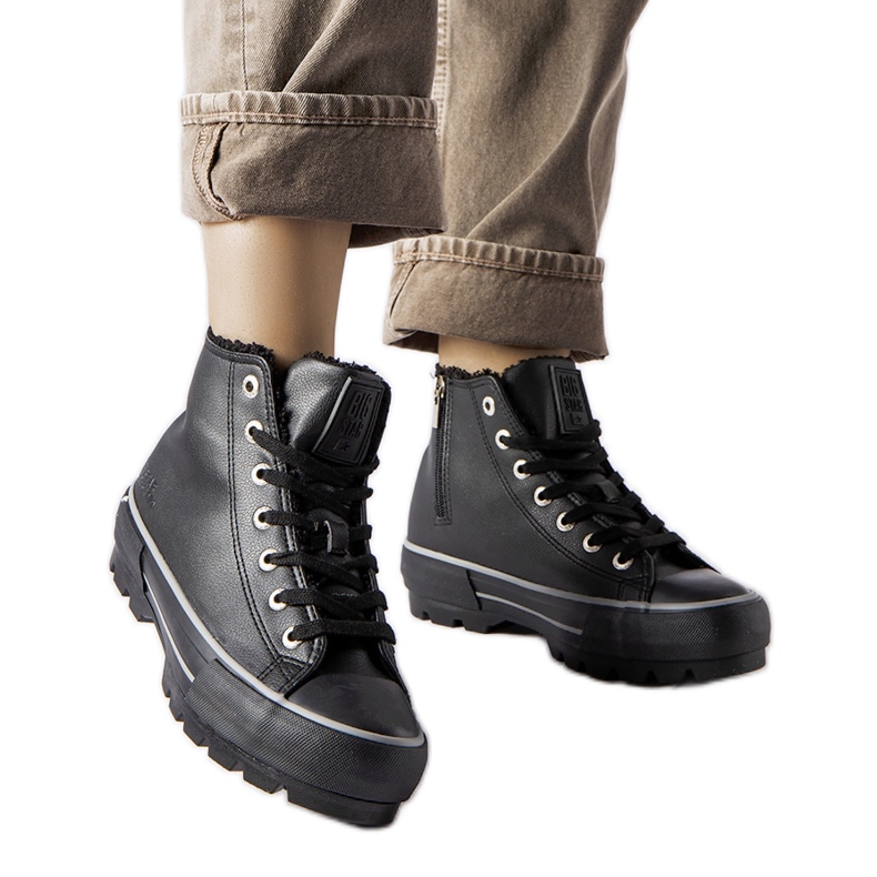 Tenisi izolați negri Big Star MM274039 negru