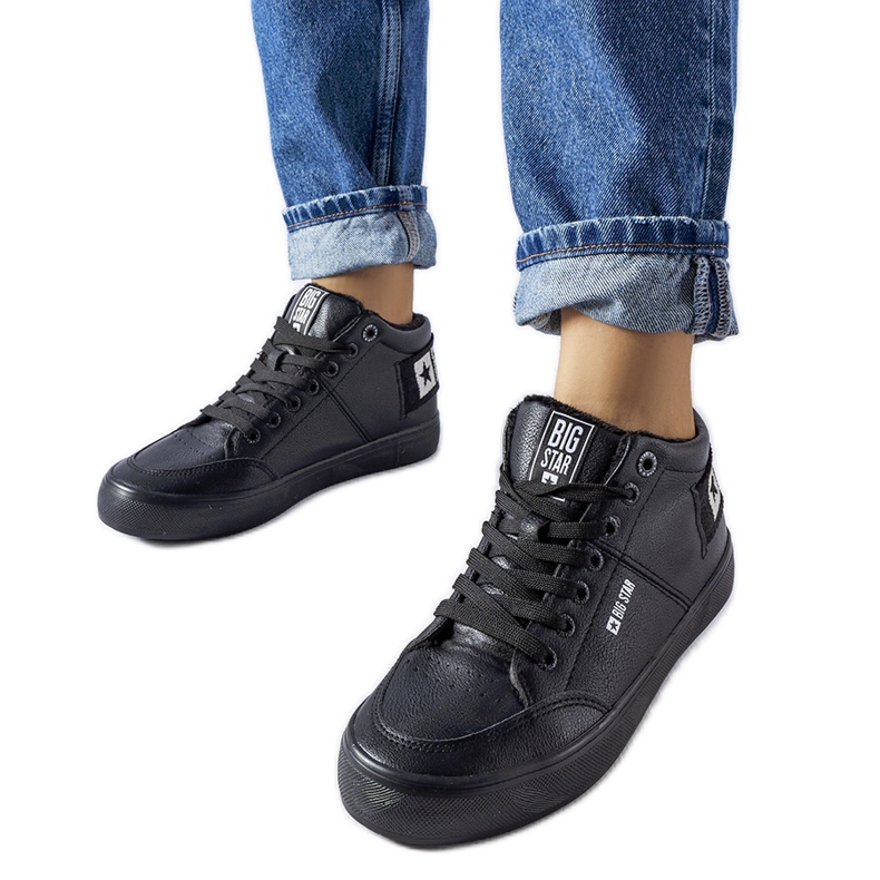 Tenisi izolați negri Big Star EE274351 negru