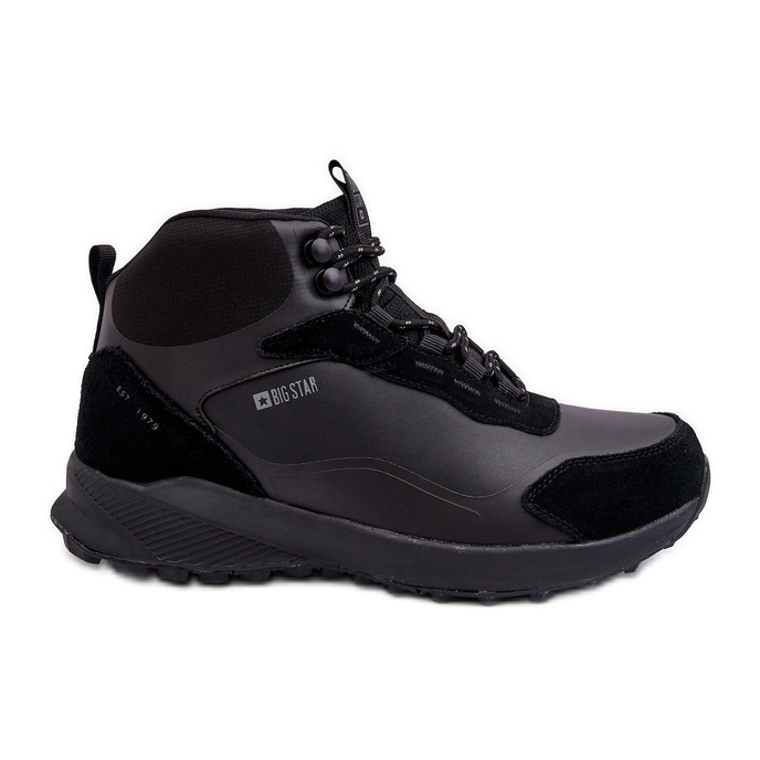 Pantofi de trekking izolați pentru bărbați, Black Big Star MM174334 negru
