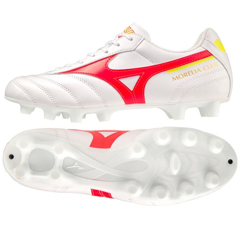 Pantofi de fotbal Mizuno Morelia Ii Club Md M P1GA231664 alb