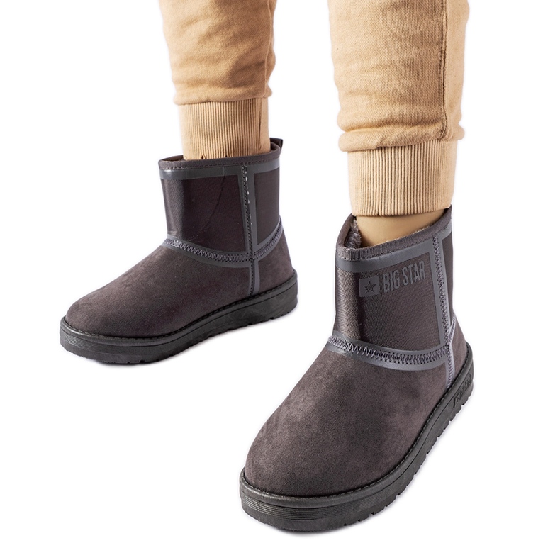 Cizme de zapada gri Big Star KK274615