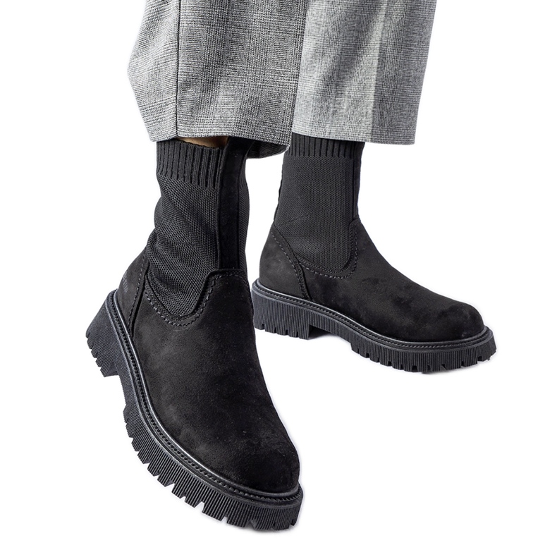 Cizme negre Big Star MM274540 negru Cizme negre Big Star MM274540 negru