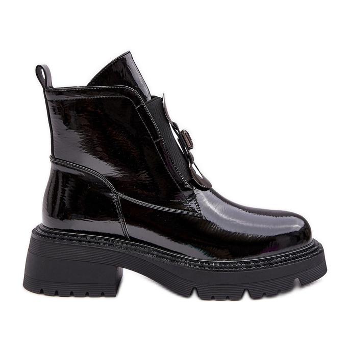 Cizme Femei Brevet Cu Decorat, Negru S.Barski MR870-53