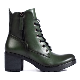 W. Potocki Botine de dama, verzi, Potocki verde
