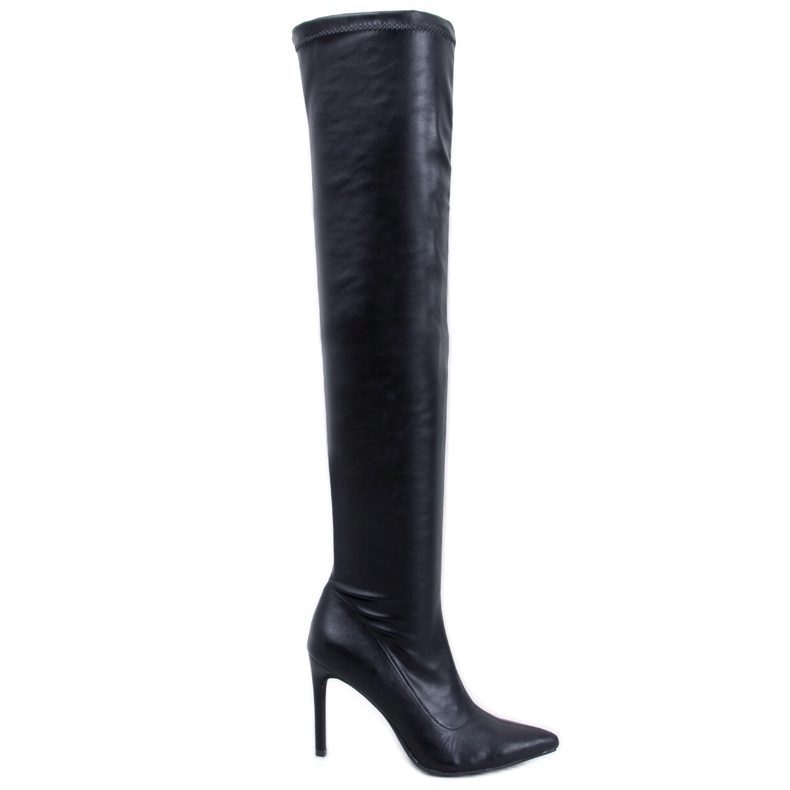 Dearica Cizme stiletto negre negru