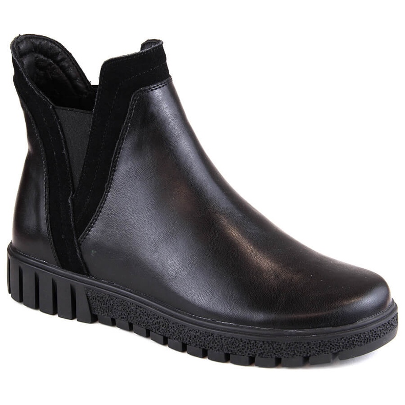 Cizme Chelsea de dama, slip-on, izolate, negre Filippo DBT4703 negru