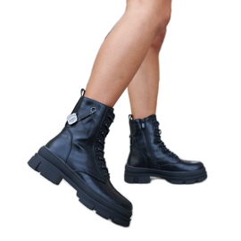 Inna Cizme izolate negre cu ac de siguranță Saavedra negru Inna Cizme izolate negre cu ac de siguranță Saavedra negru