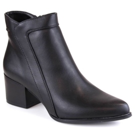 Botine izolate cu toc înalt Sergio Leone W SK420B, negre negru
