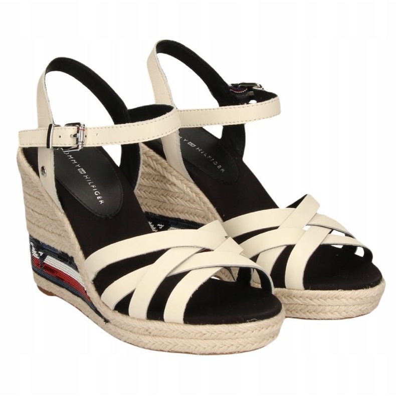 Sandale Tommy Hilfiger High Wedge FW0FW04843 bej