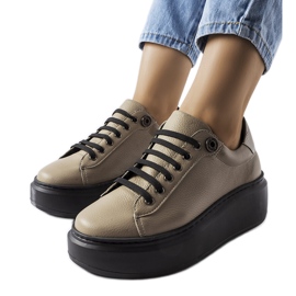 Brogues bej LS5379 Taupe