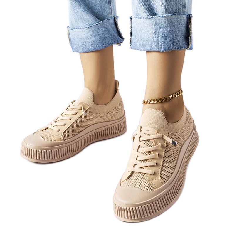 Pantofi sport bej de la Callimaco Pantofi sport bej de la Callimaco