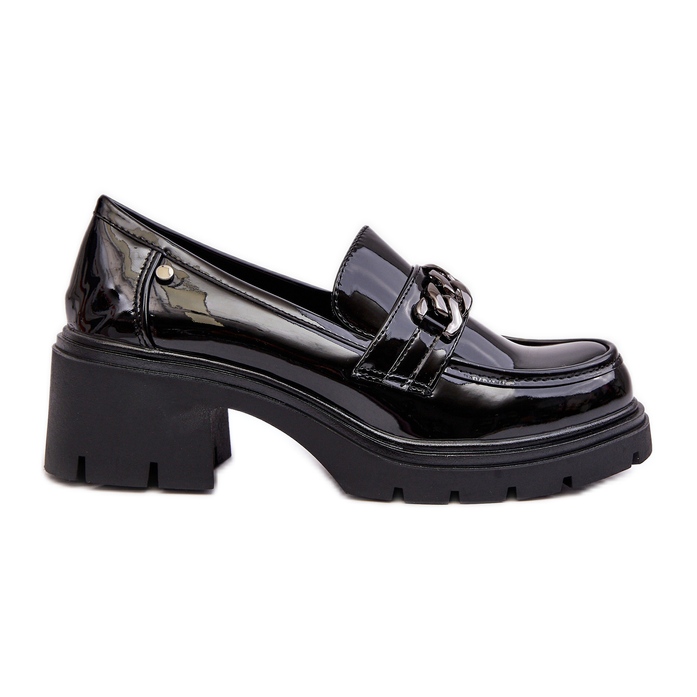 WS1 Pantofi de damă din piele lăcuită cu toc joasă Blimma negru WS1 Pantofi de damă din piele lăcuită cu toc joasă Blimma negru