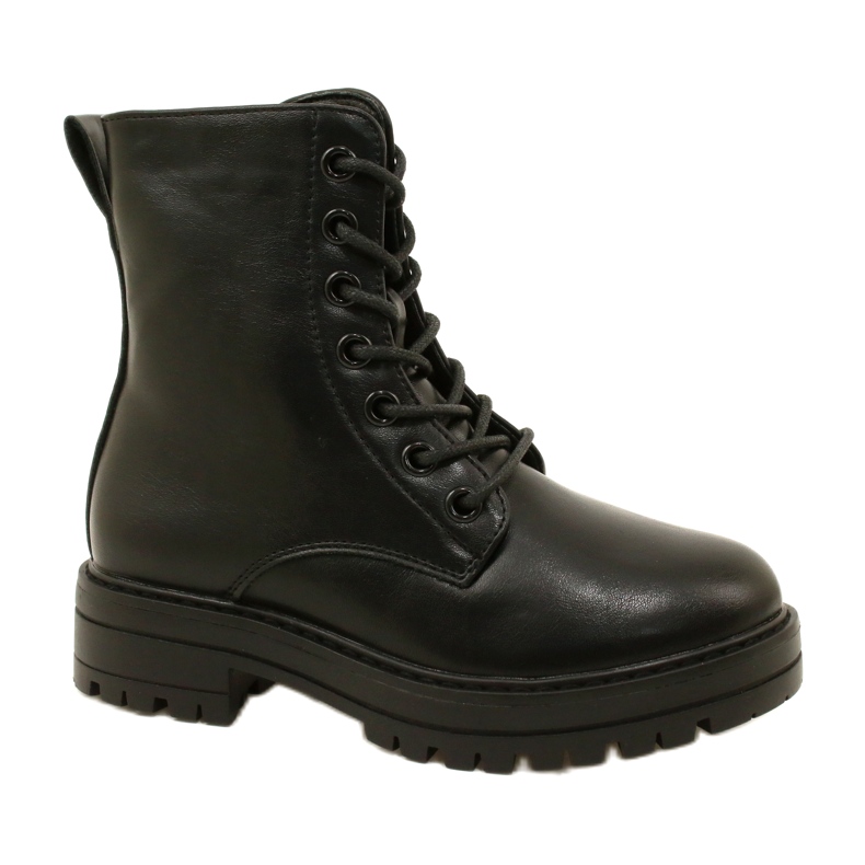 Evento Cizme la modă Miss Zipper 23DZ35-4235 negre negru Evento Cizme la modă Miss Zipper 23DZ35-4235 negre negru