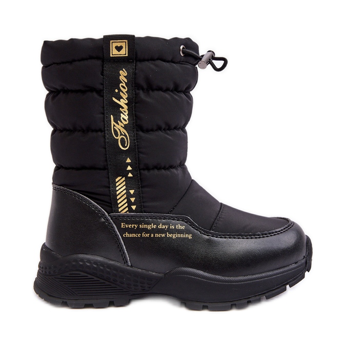 Cizme De Zăpadă Izolate De Lână Pentru Copii Cu Fermoar Negru Delhi