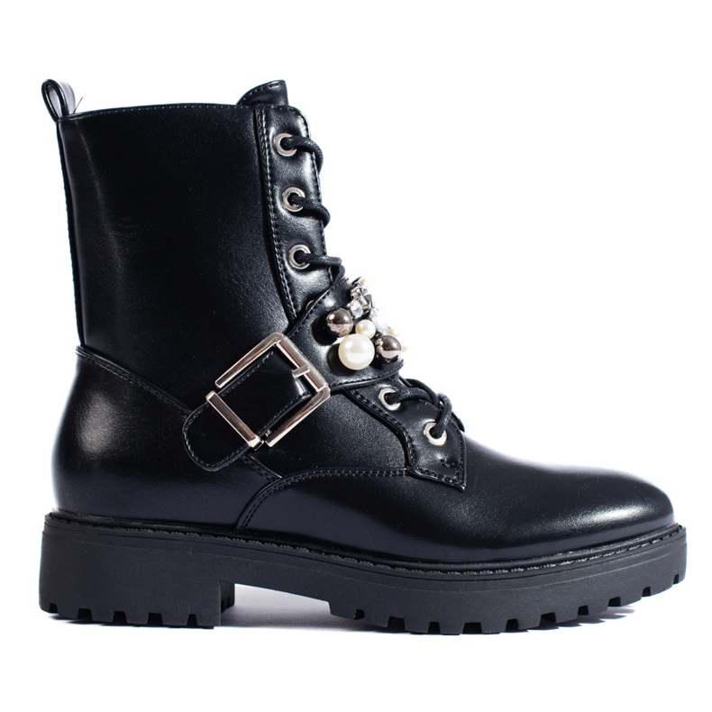 Genți de damă negre cu perle Shelovet negru