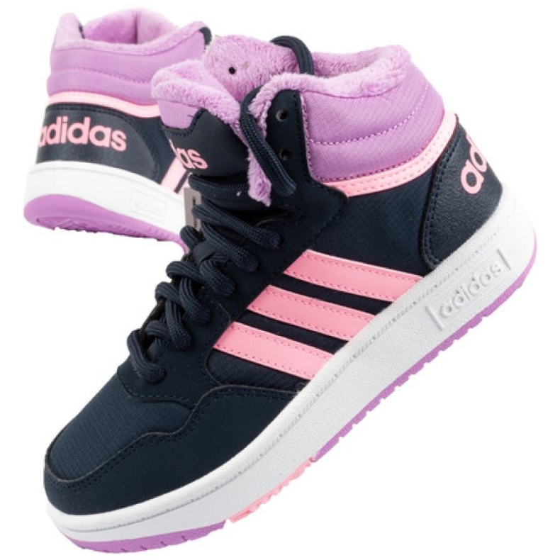 Pantofi Adidas Hoops Mid 3.0 Jr GW6902 albastru