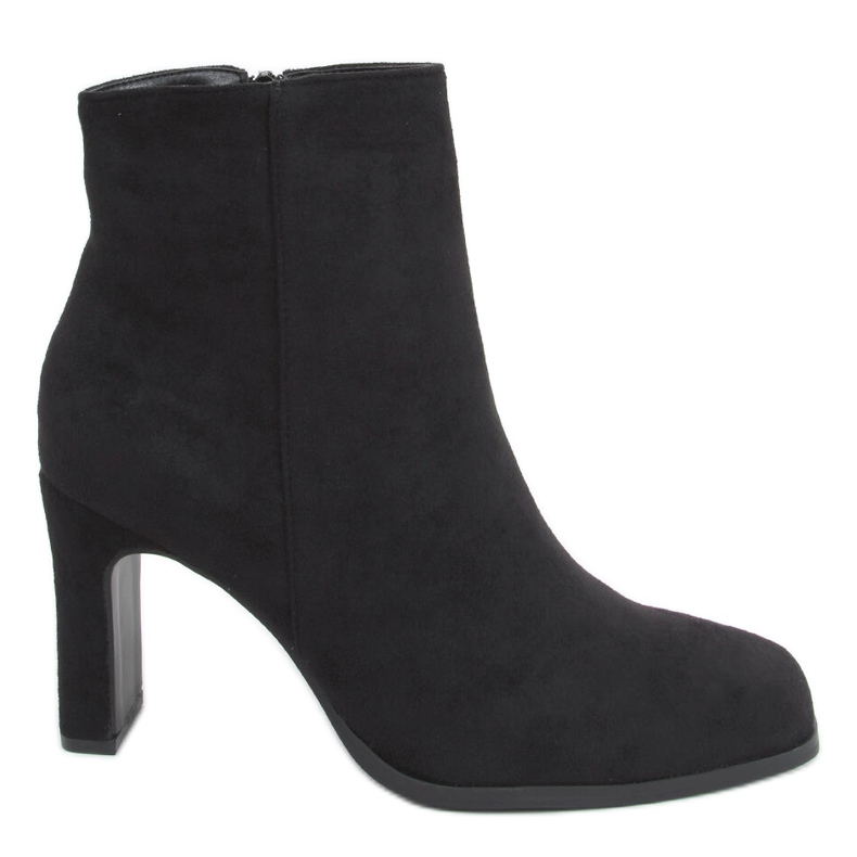 Tocuri înalte Madison Black Suede negru