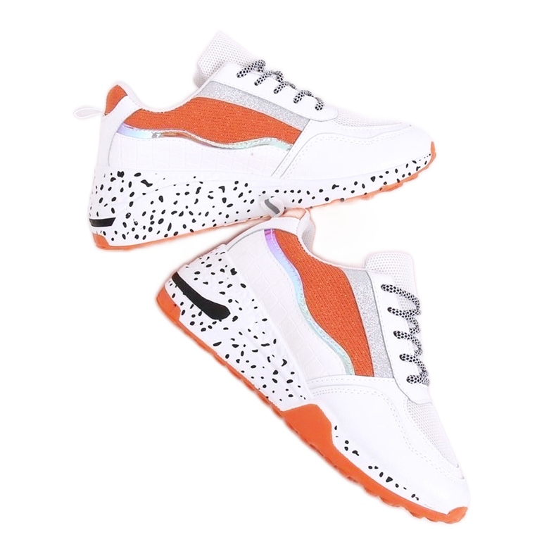 Pantofi sport dama Milano Orange alb