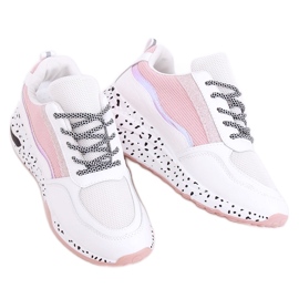 Pantofi sport dama Milano Pink alb