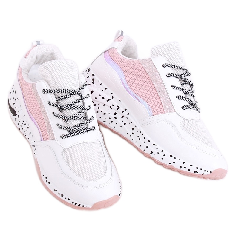 Pantofi sport dama Milano Pink alb