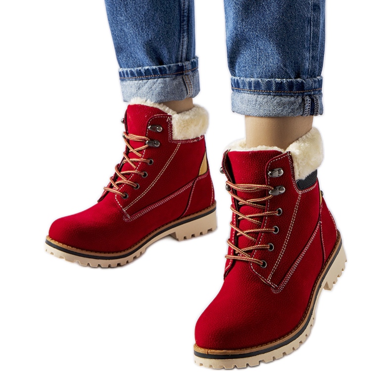 Cizme roșii izolate Montalbino roșu Cizme roșii izolate Montalbino roșu