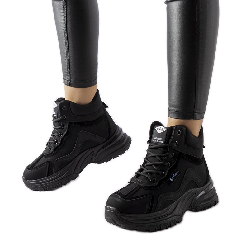 Cizme negre Lee Cooper LCJ-23-44-1976L negru