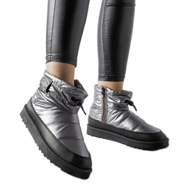 Cizme de zapada gri Lee Cooper LCJ-23-44-1966L argint