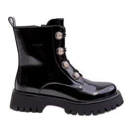 S.Barski Cizme Izolatoare Dama Cu Nasturi Decorativi D&A MR870-51 Negru S.Barski Cizme Izolatoare Dama Cu Nasturi Decorativi D&A MR870-51 Negru