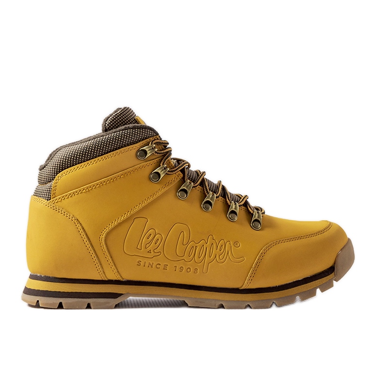 Pantofi galbeni din piele Lee Cooper LCJ-21-01-0706M