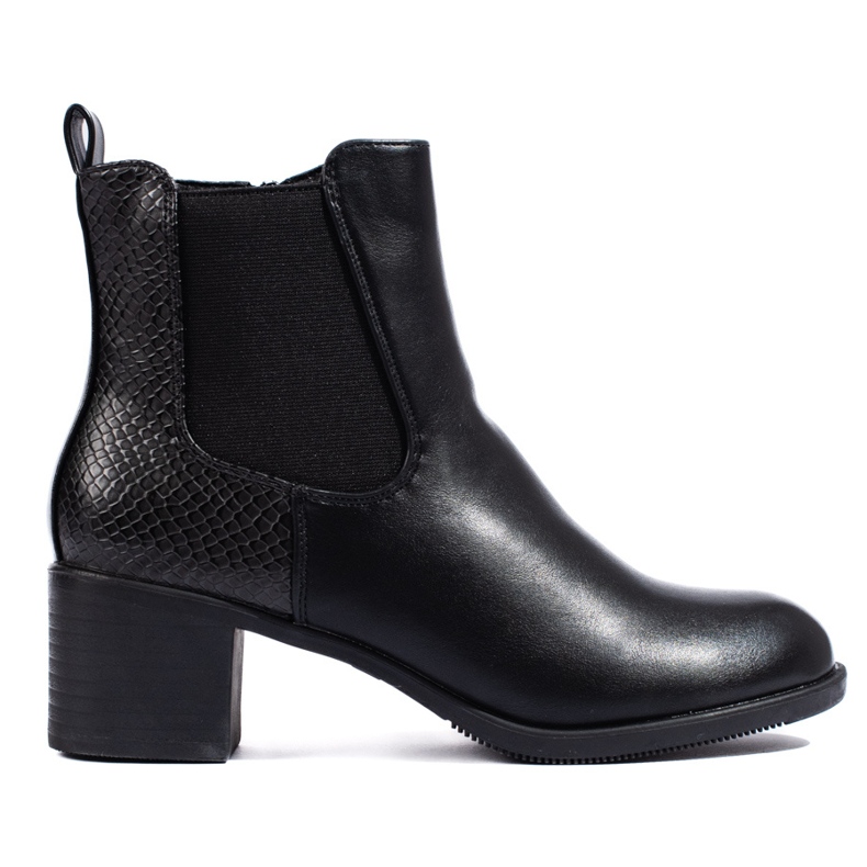Botine negre elegante Shelovet negru