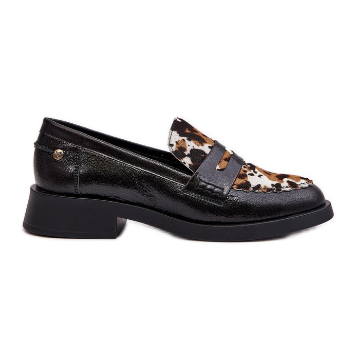 Pantofi din piele Mocasini dama Maciejka 06250-01 Negru