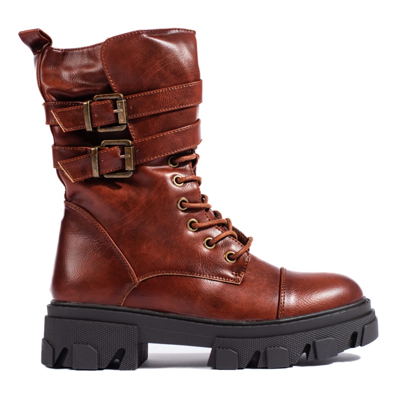 Genți de damă maro cu catarame Shelovet