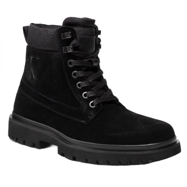 Calvin Klein Jeans Lug Mid Laceup Boot Hike YM0YM00270 pantofi negru Calvin Klein Jeans Lug Mid Laceup Boot Hike YM0YM00270 pantofi negru