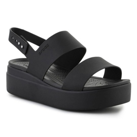 Sandale Crocs Brooklyn Low Wedge 206453-060 negru Sandale Crocs Brooklyn Low Wedge 206453-060 negru