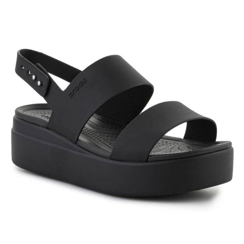 Sandale Crocs Brooklyn Low Wedge 206453-060 negru