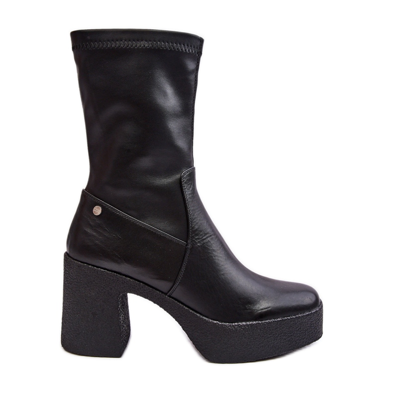 Botine de damă din piele GOE MM2N4047 Negru Botine de damă din piele GOE MM2N4047 Negru