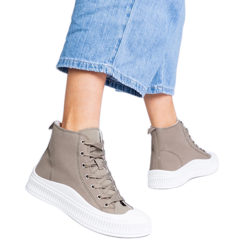 Tenisi verzi cu platformă înaltă de la Guerrino verde Tenisi verzi cu platformă înaltă de la Guerrino verde